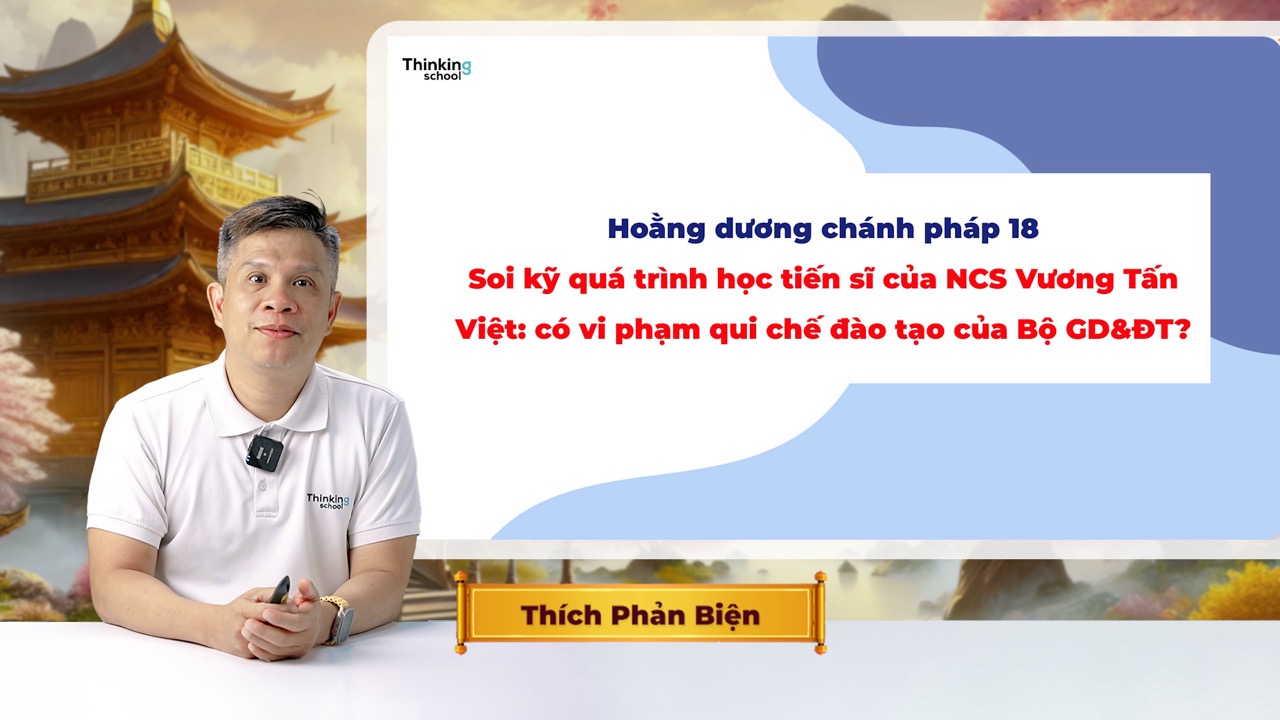 Soi ky qua trinh hoc tien si cua NCS Vuong Tan Viet co vi pham qui che dao tao